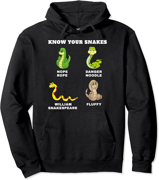 Know Your Snakes Funny Names Danger Noodle Nope Rope Fluffy Pullover